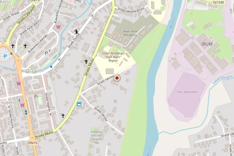 Map of the workshop at 30 Sălciilor Street, Reghin